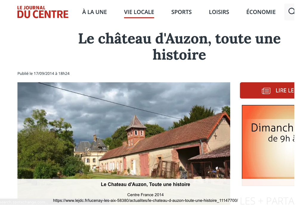  château d'Auzon à Lucenay-lès-Aix