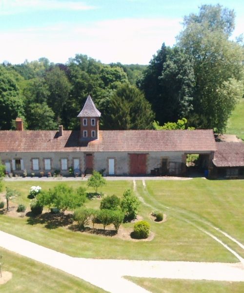 vue aerienne basse-cour Auzon